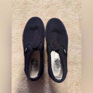 Vans Men's Classic Black Slip-On Sneakers